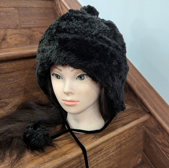 April Cornell Faux Fur & velvet Vintage Hat - Picture 5 of 11